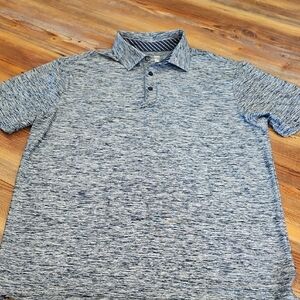 Under Armour Men's Blue and gray Polo Shirt